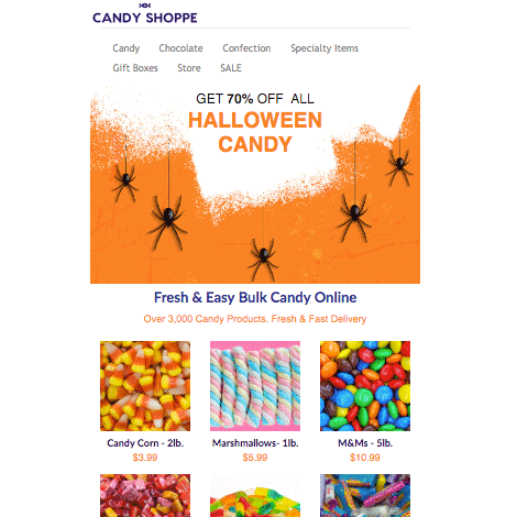 Halloween Candy Sale